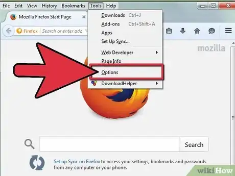 Image titled Clear the Cache in Firefox Step 2