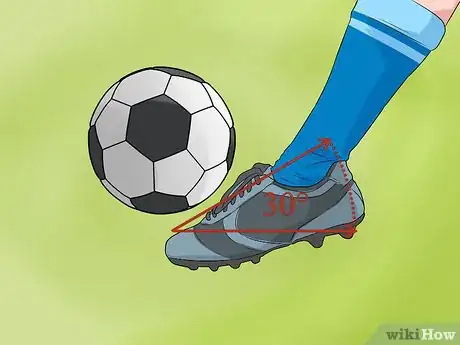 Image titled Half Volley a Soccer Ball Step 5