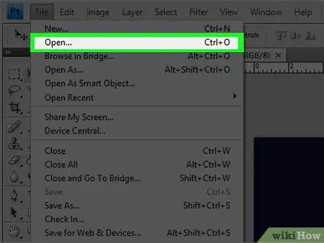 Image titled Add a Background on Photoshop CS3 Step 3