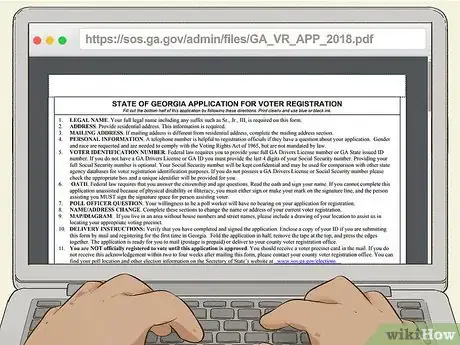 Image titled Register to Vote in Georgia Step 1