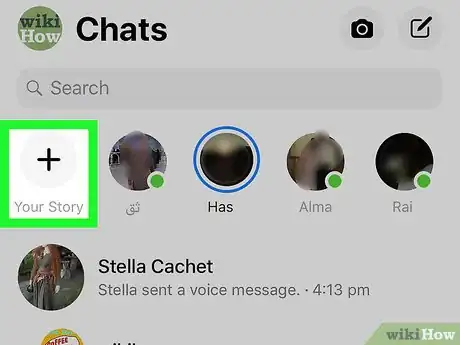 Image titled Turn Off Audio of a Facebook Messenger My Day Story on iPhone or iPad Step 2
