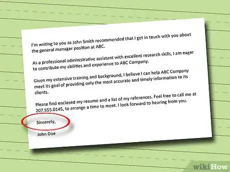 Image titled Start a Cover Letter Step 8