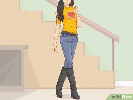 Image titled Style Tall Black Boots Step 4