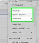 Add Cells in Google Sheets