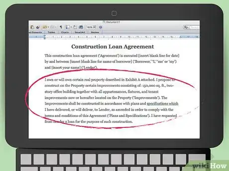 Image titled Draft a Construction Loan Agreement Step 5