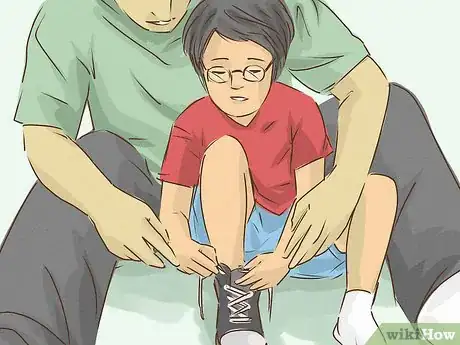 Image titled Teach a Blind or Visually Impaired Child to Tie Their Shoes Step 9