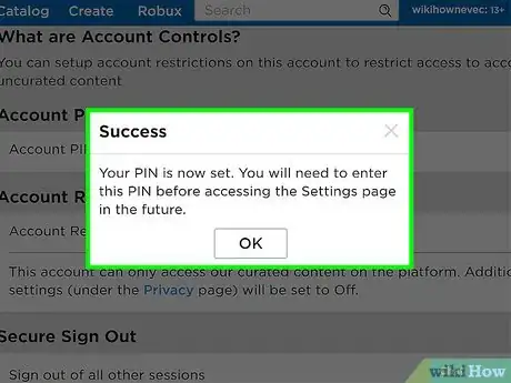 Image titled Set Up Account Security on ROBLOX Step 9