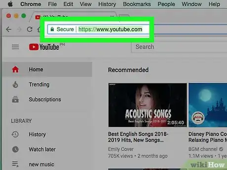 Image titled Change Your Country in YouTube Step 1