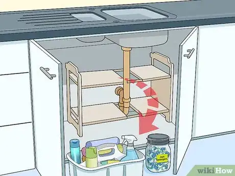 Image titled Organize the Area Under Your Sink Step 1