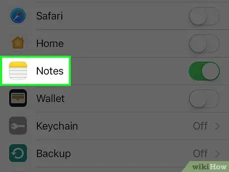 Image titled Stop Syncing iPhone Notes to iCloud Step 3