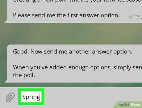 Image titled Create Poll on Telegram on PC or Mac Step 9