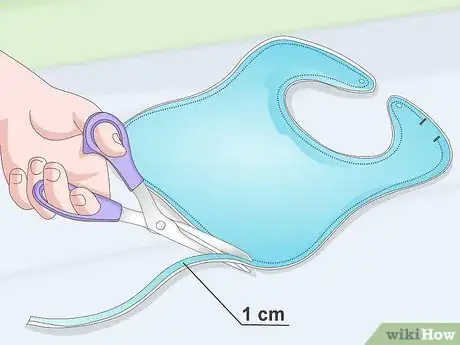 Image titled Cut and Sew a Baby Bib With Snaps Step 12