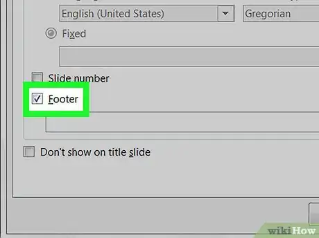 Image titled Edit the Footer on a PowerPoint Presentation on PC or Mac Step 4