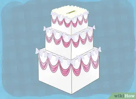 Image titled Make a Cake Shaped Box to Hold Wedding Cards Final