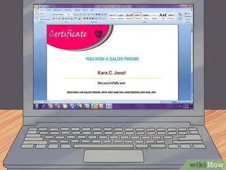 Image titled Make a Certificate Step 11