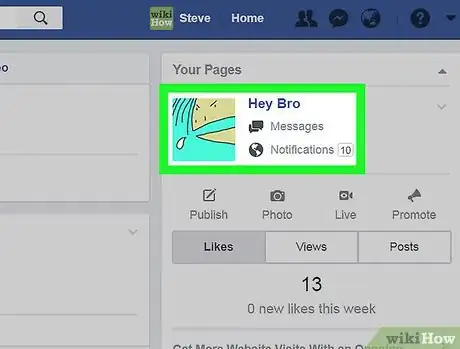 Image titled Message As a Facebook Page on PC or Mac Step 2