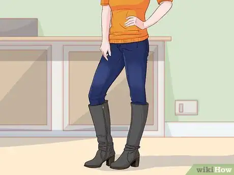Image titled Style Tall Black Boots Step 1