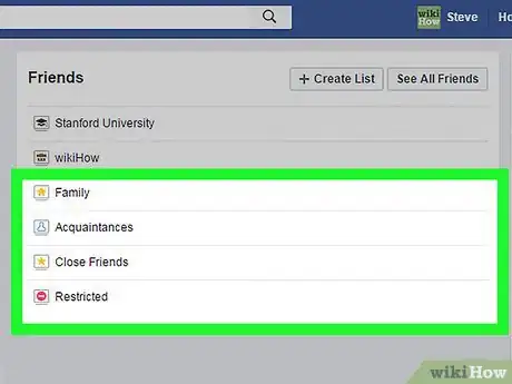 Image titled Group Facebook Friends on a PC or Mac Step 10