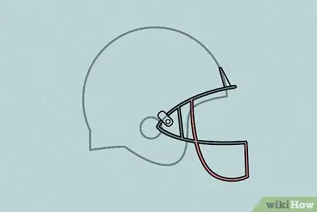 Image titled Draw a Football Helmet Step 5