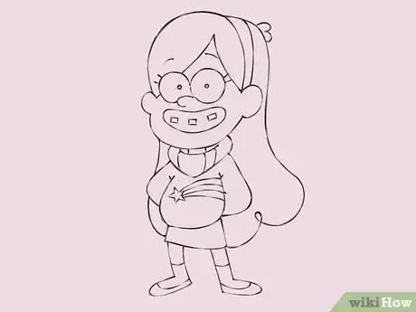Image titled Draw Mabel Pines from Gravity Falls Step 6