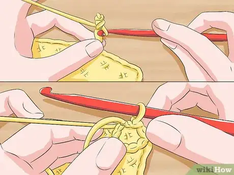 Image titled Crochet a Triple Picot Border Step 11