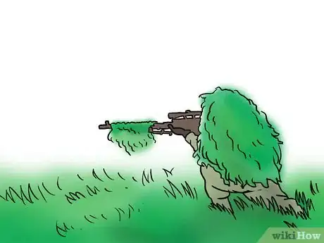 Image titled Stalk With a Ghillie (3D Camouflage) Suit Step 9