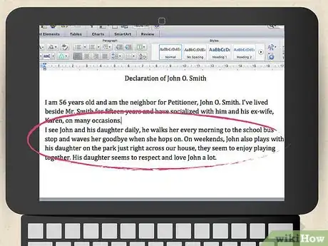 Image titled Write a Family Law Declaration in Washington State Step 10