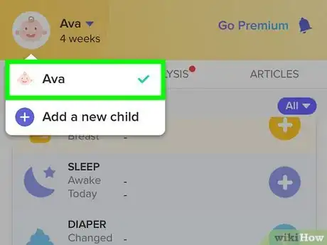 Image titled Log a Feeding Time in the Glow Baby App on an iPhone Step 3