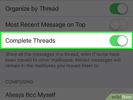 Image titled Show Complete Threads in the Mail App on an iPhone Step 4