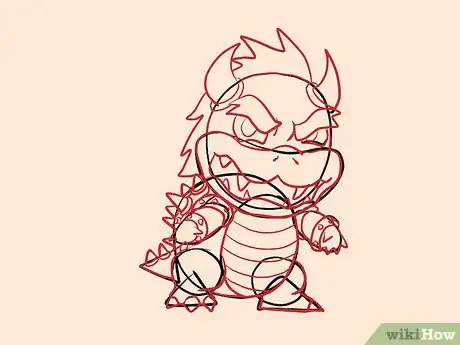 Image titled Draw Bowser Step 19