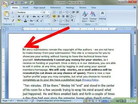 Image titled Create a Drop Cap in a Word Document Step 1
