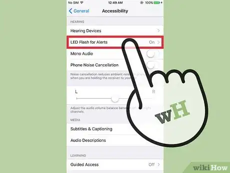 Image titled Disable LED Flash for Alerts on an iPhone Step 5