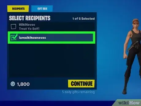 Image titled Buy a Gift in Fortnite Step 7