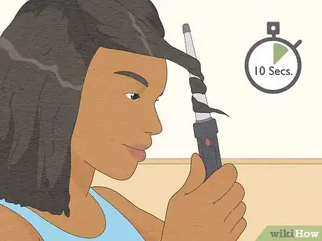 Image titled Curl Black Hair with a Curling Iron Step 19