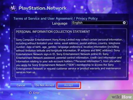 Image titled Make a Master Account on PS3 Step 4