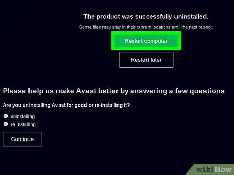 Image titled Uninstall Avast! Free Antivirus 8 Step 11