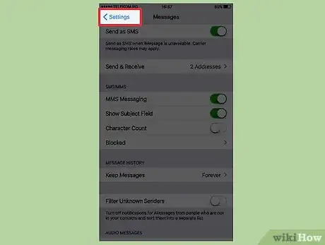 Image titled Add a Subject Field to iPhone Messages Step 4