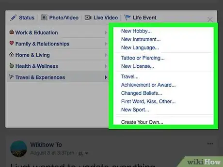 Image titled Add Life Events on Facebook Step 13