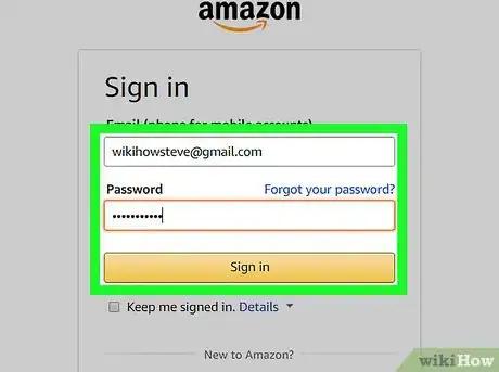 Image titled Change Your Amazon Password on PC or Mac Step 4