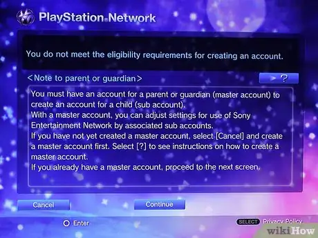 Image titled Make a Master Account on PS3 Step 12Bullet1