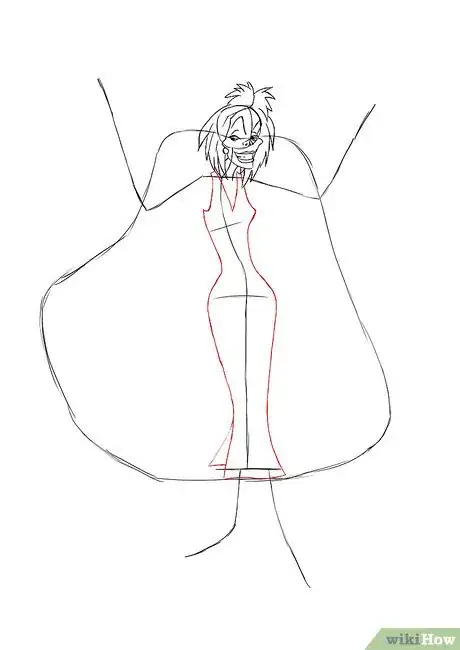 Image titled Draw CruelaDeVil Dress Step 4