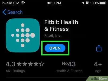 Image titled Connect a Fitbit Charge 2 to an iPhone Step 1