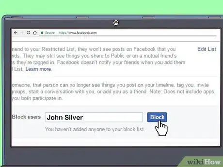 Image titled Ignore People on Facebook Step 26