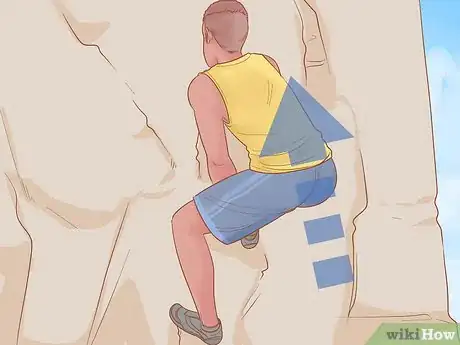 Image titled Match and Switch in Rock Climbing Step 2