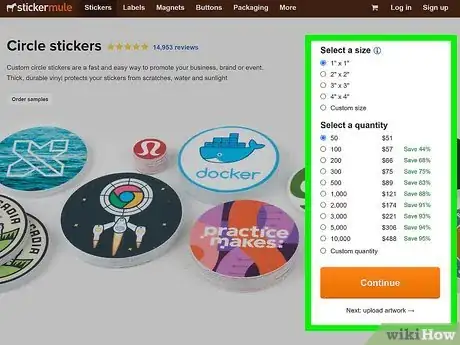 Image titled Order Stickers on Sticker Mule Step 3