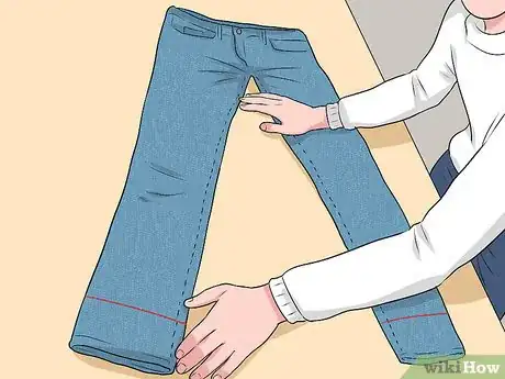 Image titled Hem Jeans with Hot Glue Step 8