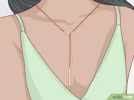 Image titled Wear a Lariat Necklace Step 1