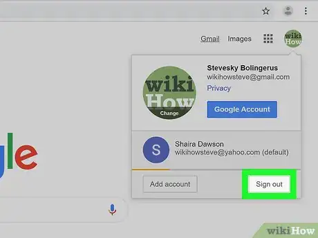 Image titled Log Out of Google Step 4