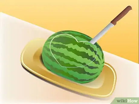 Image titled Carve a Watermelon into a Heart Basket Step 4