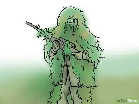 Image titled Stalk With a Ghillie (3D Camouflage) Suit Step 7